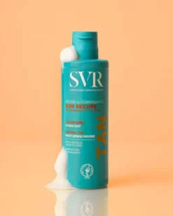 SVR Sun Secure Mousse Autobronzante, samoopalacz w piance, nawilżający, 150 ml
