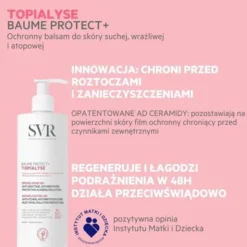 SVR Topialyse Baume Protect+, balsam do skóry atopowej i skłonnej do alergii, 400 ml
