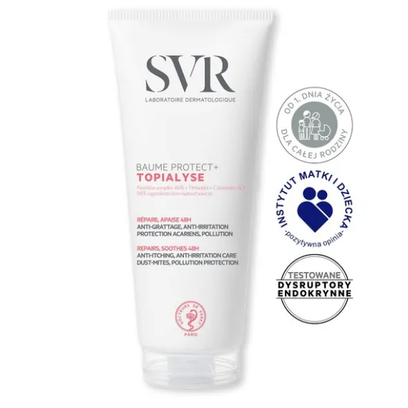 SVR Topialyse Baume Protect+, balsam do skóry atopowej i skłonnej do alergii, 200 ml