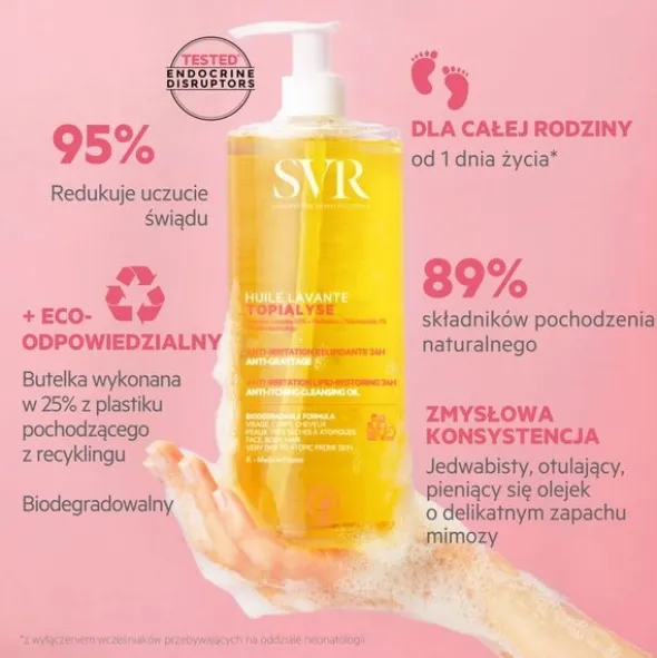 SVR Topialyse Huile Lavante, olejek micelarny do mycia i kąpieli, 400ml