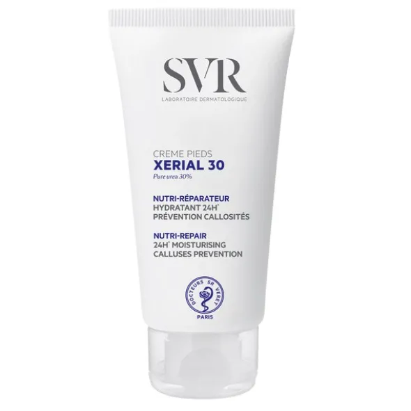 SVR Xerial 30 Creme Pieds, odżywczo-regenerujący krem do stóp, 50 ml