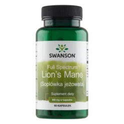 Swanson Full Spectrum Lion's Mane (Soplówka jeżowata), 500 mg, kapsułki, 60 szt.