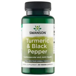 Swanson Full Spectrum Turmeric & Czarny pieprz, kapsułki, 60 szt.