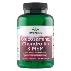 Swanson Glukozamina Chondroityna & MSM, mini tabletki, 360 szt.