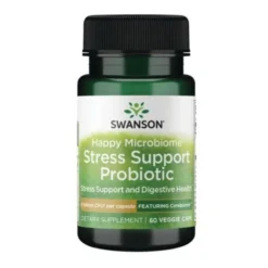 Swanson Happy Microbiome Stress Support Probiotyk, kapsułki, 60 szt.