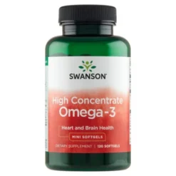 Swanson High Concentrate Omega-3, kapsułki żelowe, 120 szt.