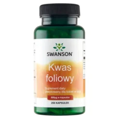 Swanson Kwas foliowy, 800 µg, kapsułki, 250 szt.