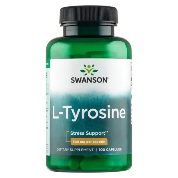 Swanson L-Tyrozyna, 500 mg, kapsułki, 100 szt.