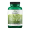 Swanson Milk Thistle Dandelion&Yellow Dock, kapsułki, 120 szt.