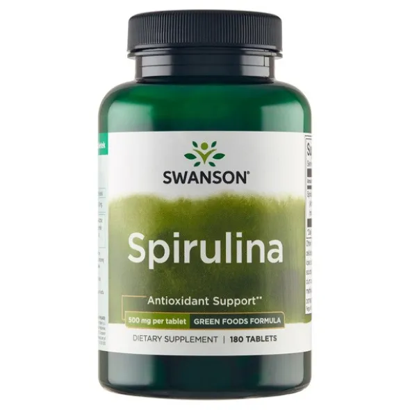 Swanson Spirulina, tabletki, 180 szt.