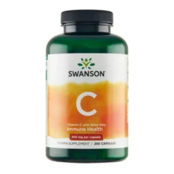 Swanson Witamina C 500 mg z dziką róża, kapsułki, 250 szt.
