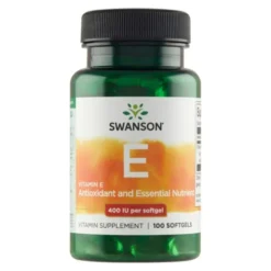 Swanson Witamina E naturalna, 400 IU, kapsułki, 100 szt.