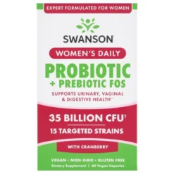 Swanson Women's Daily Probiotic+Prebiotic FOS, kapsułki, 60 szt.