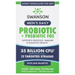 Swason Men's Daily Probiotic+Prebiotic FOS, kapsułki, 60 szt.