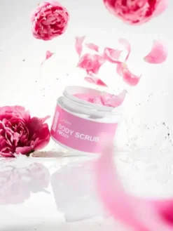 Swederm Body Scrub, cukrowy peeling do ciała, piwonia, 275 g