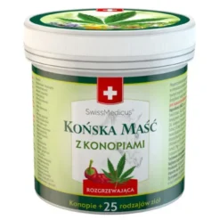 SwissMedicus, końska maść rozgrzewająca z konopiami, 500 ml
