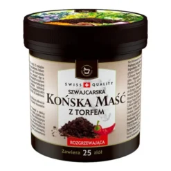 Swiss Quality, szwajcarska końska maść z torfem, rozgrzewająca, 225 ml