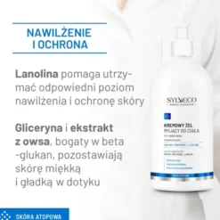 Sylveco Dermo, kremowy żel myjący do ciała, 1000 ml
