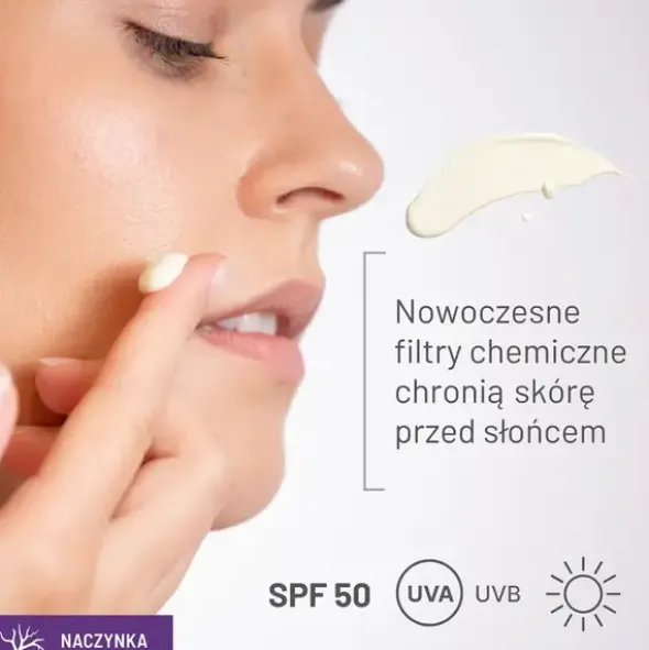 Sylveco Dermo Naczynka, krem uszczelniający naczynka na dzień SPF 50, 50 ml
