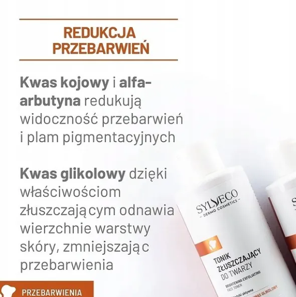 Sylveco Dermo Przebarwienia, tonik złuszczający do twarzy, 200 ml
