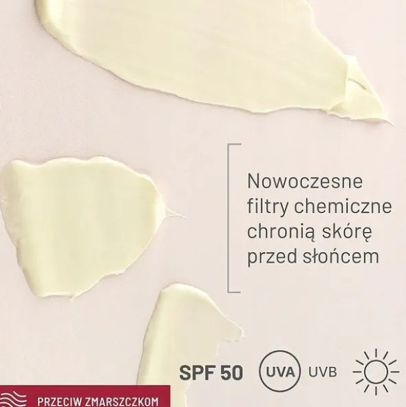 Sylveco Dermo Przeciw zmarszczkom, krem wygładzający na dzień SPF 50, 50 ml