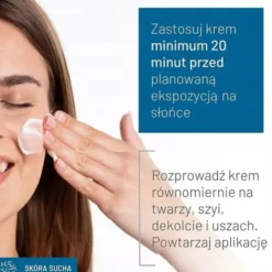 Sylveco Dermo Sucha skóra, krem nawilżający do twarzy na dzień SPF 50, 50 ml