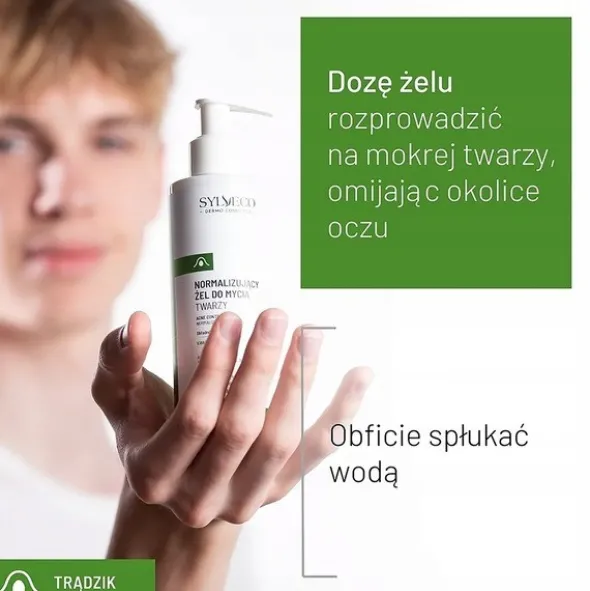 Sylveco Dermo Trądzik, normalizujący żel do mycia twarzy, 200 ml