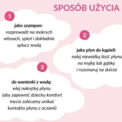 Sylveco dla dzieci, kremowy szampon i płyn do kąpieli, 300 ml