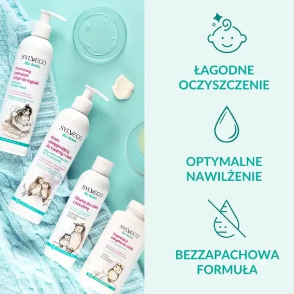 Sylveco dla dzieci, kremowy szampon i płyn do kąpieli, 300 ml