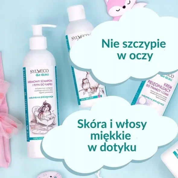 Sylveco dla dzieci, kremowy szampon i płyn do kąpieli, 300 ml