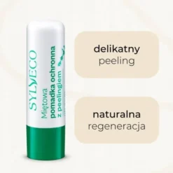 Sylveco, miętowa pomadka z peelingiem z betuliną, 4,6 g