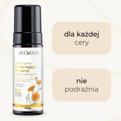 Sylveco, Nagietkowa pianka myjąca do twarzy, 150 ml