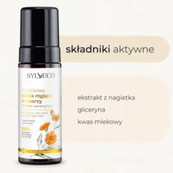 Sylveco, Nagietkowa pianka myjąca do twarzy, 150 ml