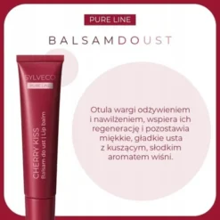 Sylveco Pure Line, balsam do ust, Cherry Kiss, 15 ml