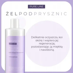 Sylveco Pure Line, żel pod prysznic, nawilżająco-regenerujący, 400 ml