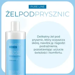 Sylveco Pure Line, żel pod prysznic, nawilżająco-kojący, 400 ml
