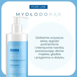 Sylveco Pure Line, nawilżająco-łagodzące mydło do rąk, płyn, 300 ml
