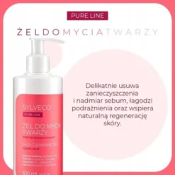 Sylveco Pure Line, oczyszczająco-kojący żel do mycia twarzy, 300 ml