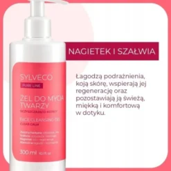 Sylveco Pure Line, oczyszczająco-kojący żel do mycia twarzy, 300 ml