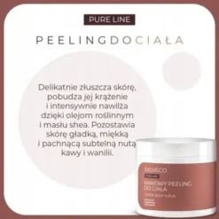 Sylveco Pure Line, peeling do ciała, kawowy, 400 g