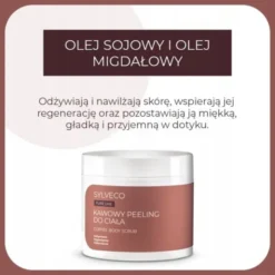 Sylveco Pure Line, peeling do ciała, kawowy, 400 g