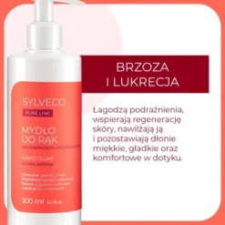 Sylveco Pure Line, regenerująco-oczyszczające, mydło do rąk, płyn, 300 ml