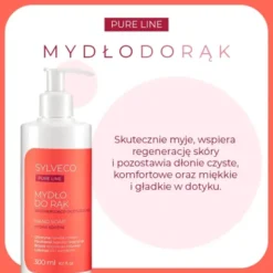 Sylveco Pure Line, regenerująco-oczyszczające, mydło do rąk, płyn, 300 ml