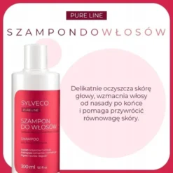 Sylveco Pure Line, szampon, wzmacniająco-normalizujący, 300 ml