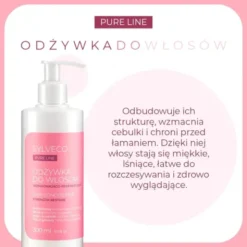 Sylveco Pure Line, wzmacniająco-regenerująca odżywka do włosów, 300 ml