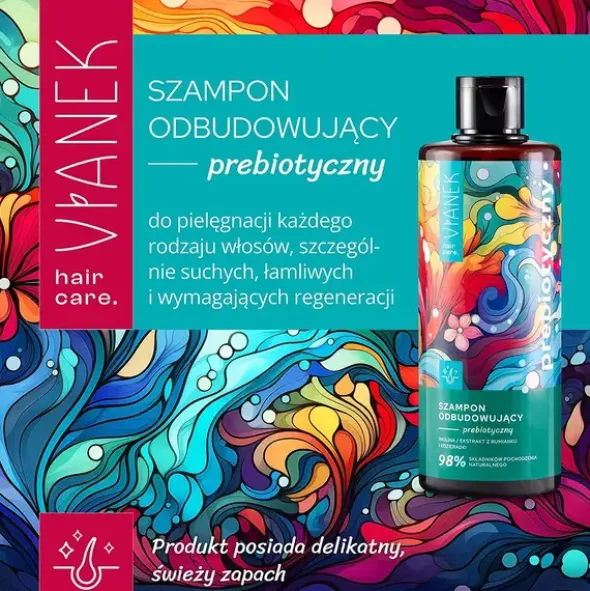 Sylveco Vianek, prebiotyczny szampon odbudowujący, 300 ml