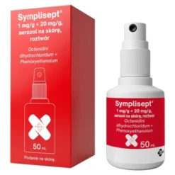 Symplisept, 1 mg/g+20 mg/g, aerozol na skórę, 50 ml