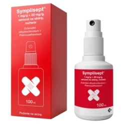 Symplisept, 1 mg/g+20 mg/g, aerozol na skórę, 100 ml