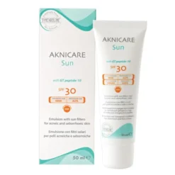 Synchroline Aknicare Sun, emulsja do skóry tłustej i trądzikowej SPF30, 50 ml