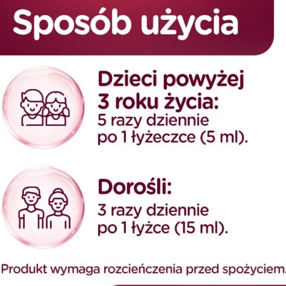 Syrop prawoślazowy, z malinami i cynkiem, 100 ml